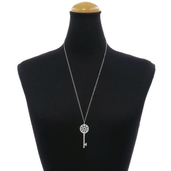 Tiffany & Co Petal Key Charm Diamond Necklace [] - Picture 7 of 7